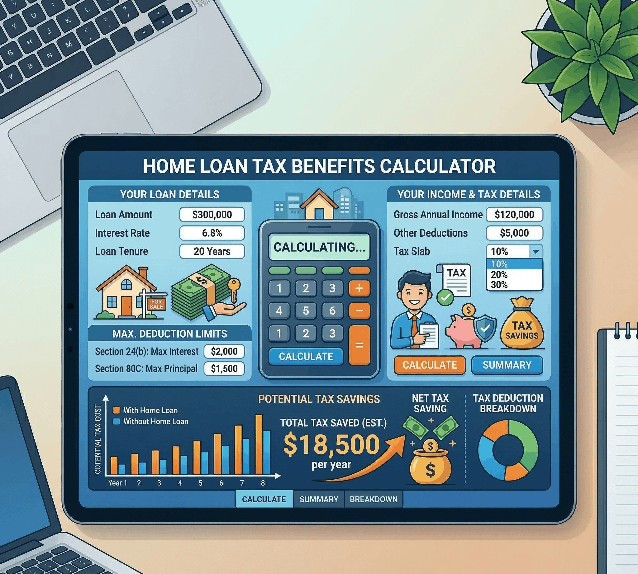 Calculator Illustration